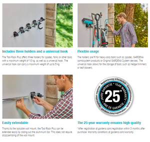 Gardena Tool Rack Plus Garden Plus