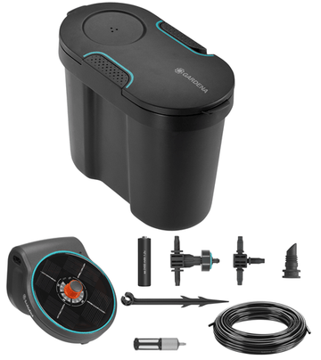 Gardena Solar-powered Irrigation AquaBloom Water Reservoir Set Garden Plus