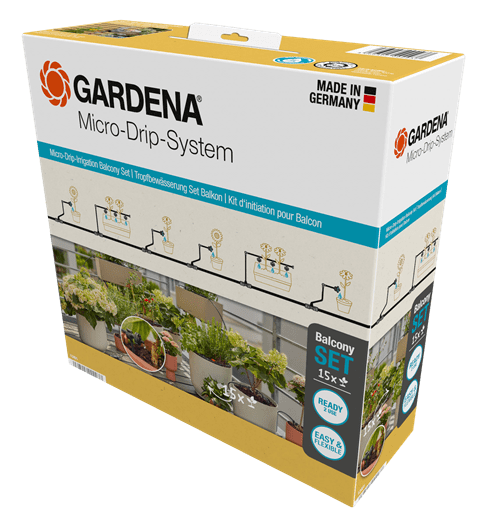 Gardena Micro-Drip-Irrigation Balcony Set (15 plants) Garden Plus