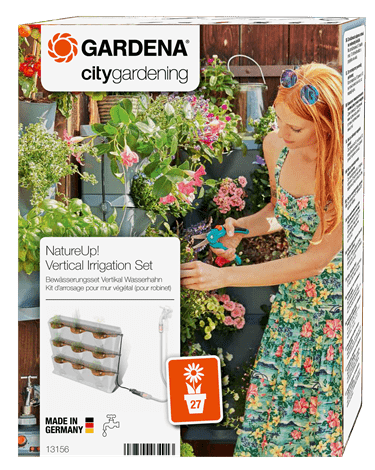 Gardena NatureUp! Irrigation Set Vertical Water Tap Garden Plus