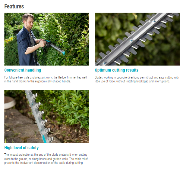 Gardena Electric Hedge Trimmer EasyCut 500/55 Garden Plus