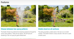 Gardena Garden Shower Duo Garden Plus