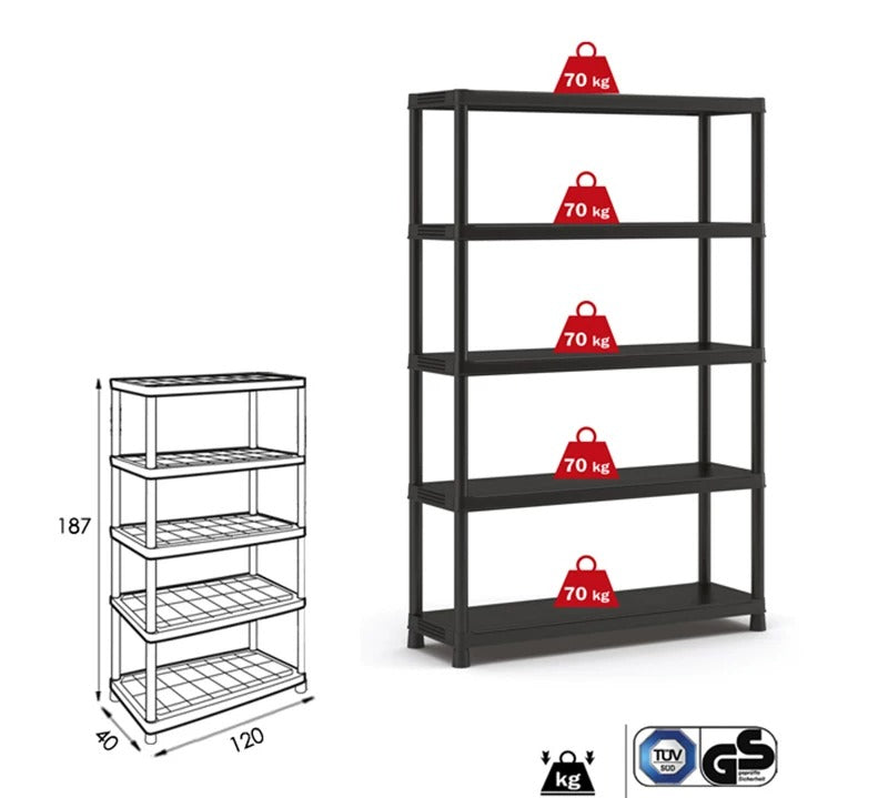 Keter 120 Heavy Duty Utility Shelving Rack
