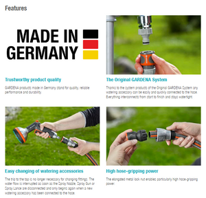 Gardena Premium Water Stop 19 mm (3/4") Garden Plus