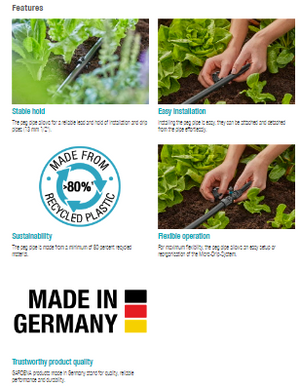 Gardena Peg Pipe ½“ Garden Plus