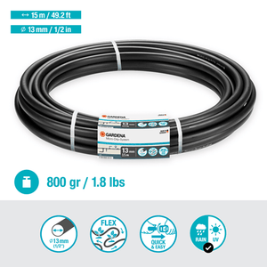 Gardena Connecting Pipe Flex 13 mm (1/2"), 15m Garden Plus