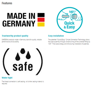 Gardena Connector 25 mm x 1" male thread Garden Plus