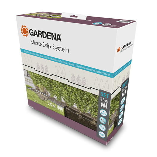 Gardena Micro-Drip-Irrigation Hedge/Bush Set (25 m) Garden Plus