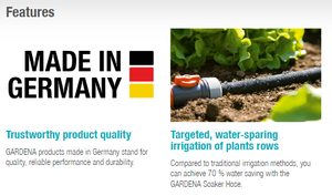 Gardena Soaker Hose 100m Garden Plus