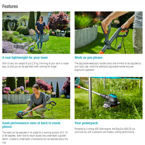 Gardena Turbotrimmer EasyCut 450/25 Garden Plus