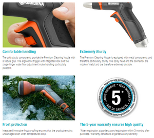 Gardena Premium Cleaning Nozzle Garden Plus