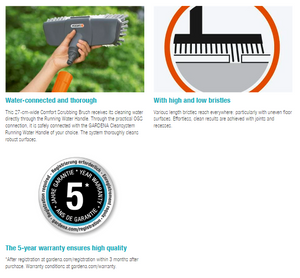 Gardena Comfort Scrubbing Brush Garden Plus