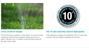 Gardena Sprinkler Hose (Orange), 7.5m Garden Plus