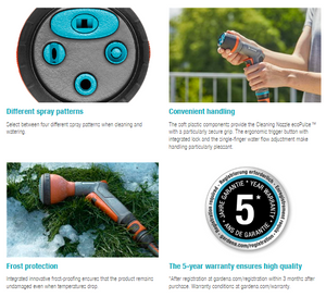 Gardena Comfort Cleaning Nozzle ecoPulse™ Garden Plus