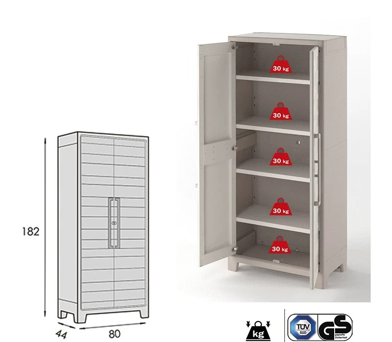 Keter Gulliver Tall Outdoor Cabinet
