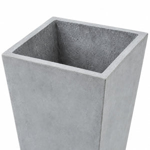 Square planter mouth and cement texture detail