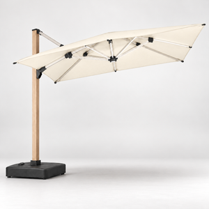 KYT Flagship Solar LED Cantilever Umbrella - ivory colour reference