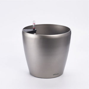 Leizisure Self-Watering Round Planter Garden Plus