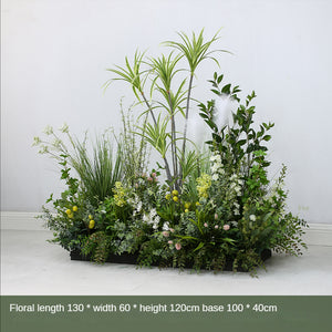 Simulation Dragon Blood, Sago Cycas , Dracaena Marginata Plant Decoration Pieces Garden Plus