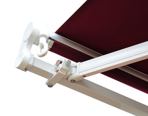 Manual Retractable Awning Spanish Fabric Garden Plus