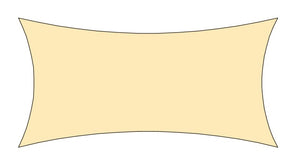 Shade Sail Rectangle Shape Garden Plus