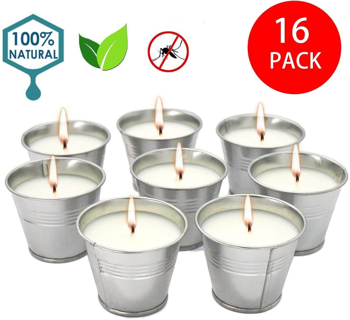 Small Bucket Citronella Candles Garden Plus