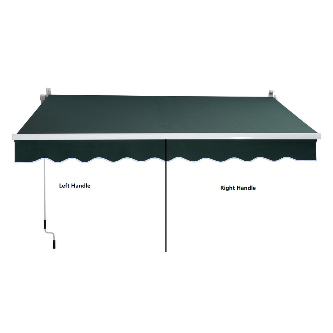 Manual Retractable Awning Spanish Fabric Garden Plus