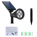 URPOWER 2-in-1 Waterproof 4 LED Solar Spotlight Garden Plus