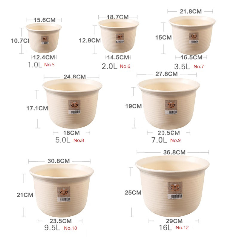 High-quality PRM flower pot – round style Garden Plus