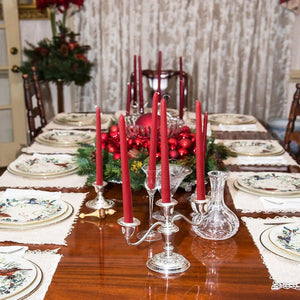 Red Taper Candles 10 Inches Tall Garden Plus