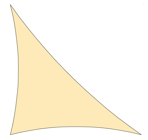 Shade Sail Right Triangle Shape