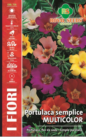 Simple Purslane Multicolor - Royal Seed RYMA345/2 - COD.726 Garden Plus