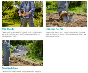 Gardena ErgoLine Pointed Spade Garden Plus