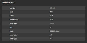 Hilite - LED Wall light 2553D Garden Plus