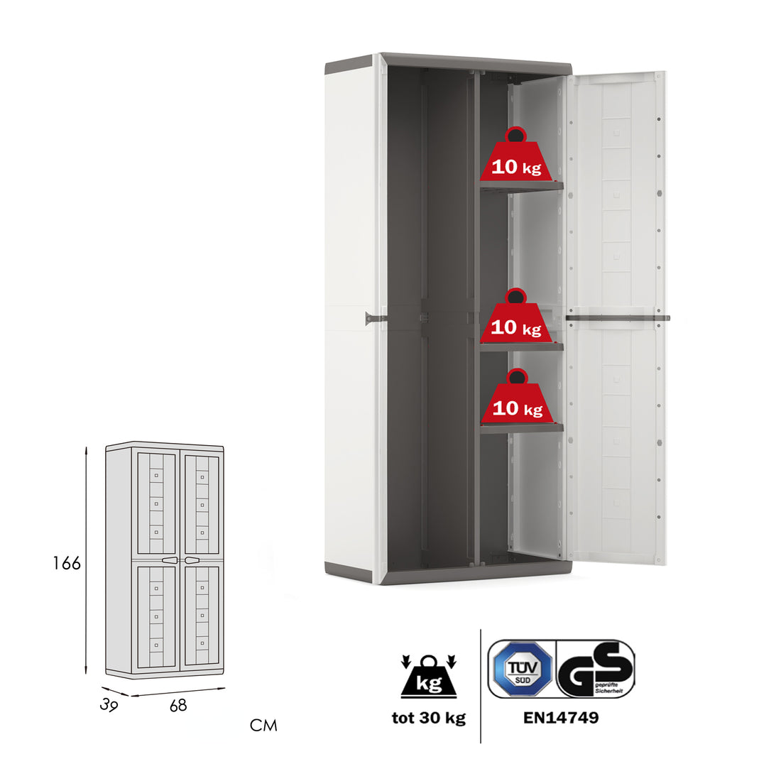 Keter Jolly Locker Cabinet Garden Plus