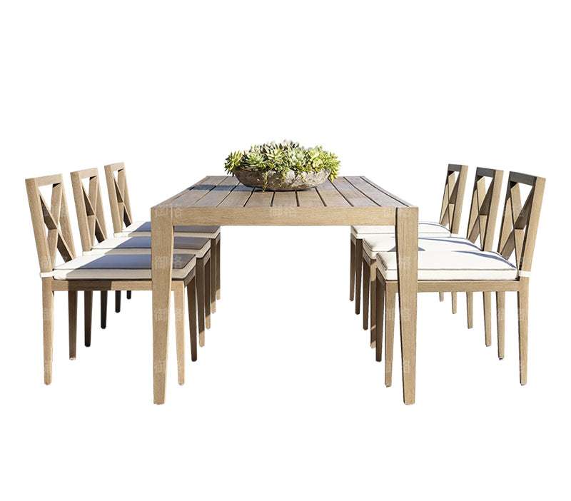 Teak Wood Table and Chair Garden Plus