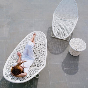 Rattan Lying Bed Garden Plus