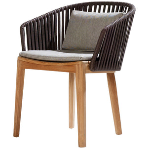 Wood Rattan Chair and Table Combination Garden Plus