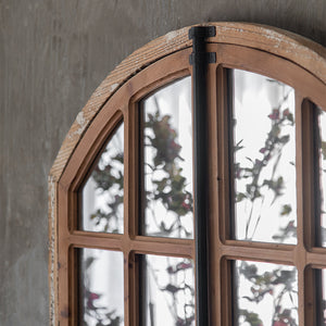 Retro Solid Wood Wall Hanging Dressing Mirror Garden Plus