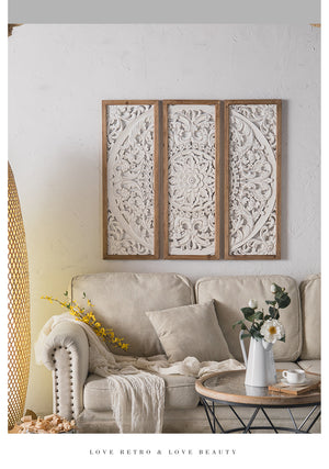 Retro Banana Leaf Wall Decoration Panel Garden Plus