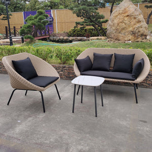 Rattan Sofa Couch Set Garden Plus