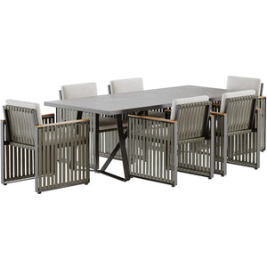 Teak Table and Chair Dining Combination Garden Plus