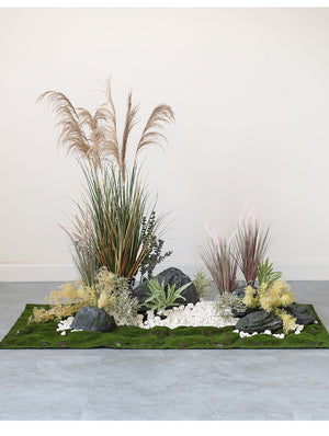 Reed Green Bristlegrass Landscape Decoration Piece Garden Plus