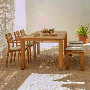 Teak Long Table and Chair Garden Plus