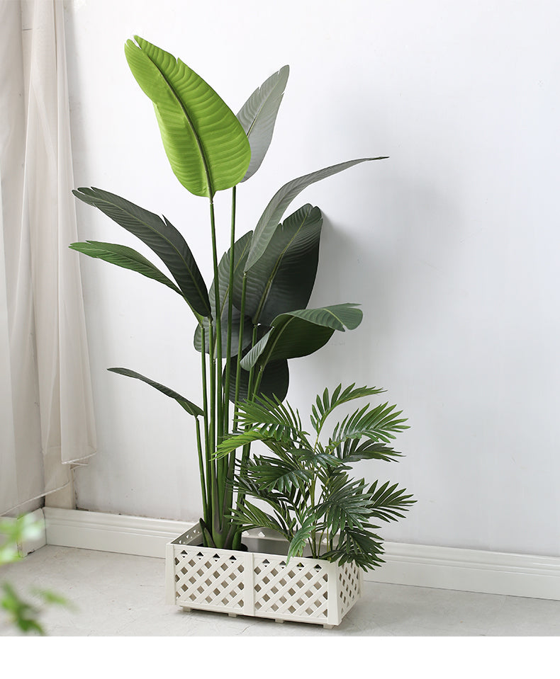 Simulation Bird of Paradise Leaf Decoration Pieces Garden Plus