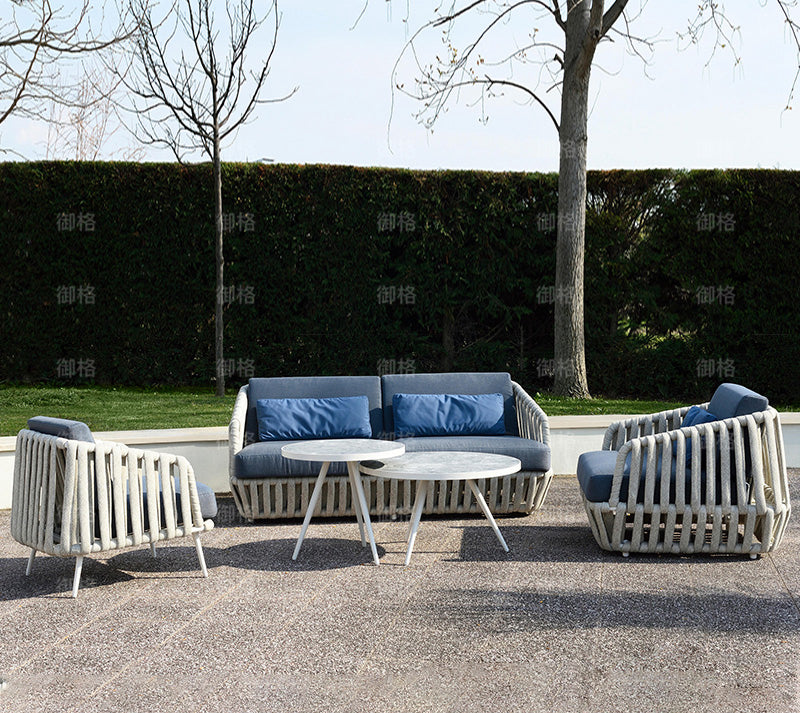 Rattan Sofa, Chair, Recliner and Table Set Garden Plus