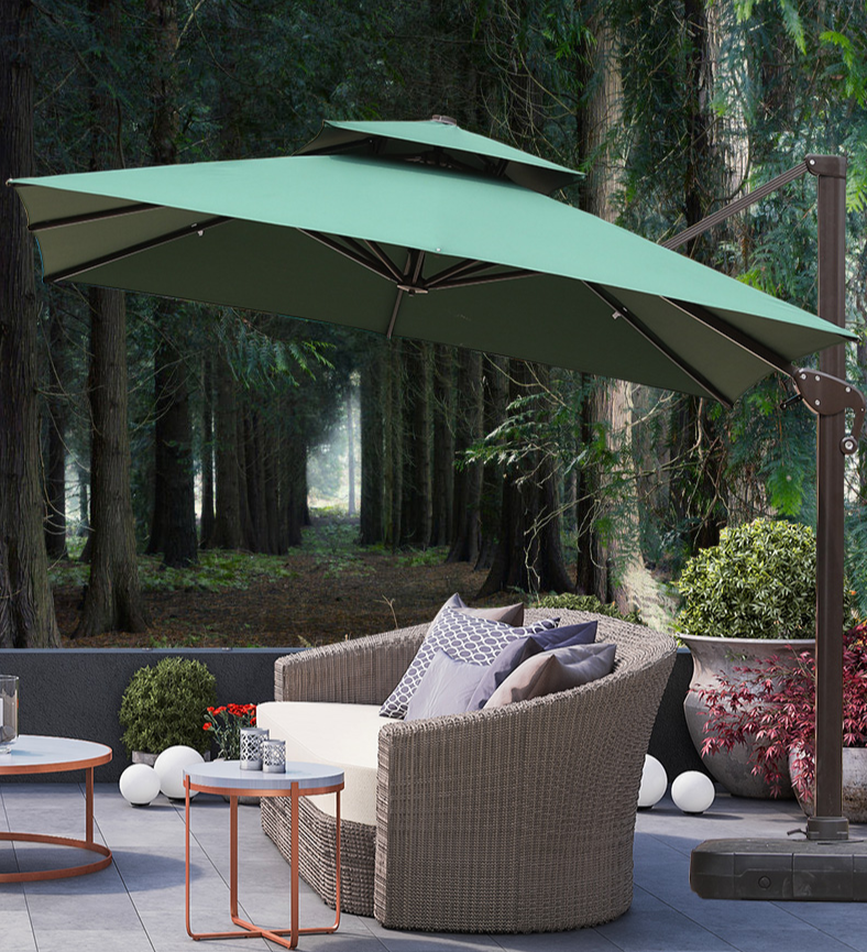 Modern Patio Umbrella With Water Base Garden Plus