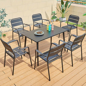 Aluminum Table and Chair Combination Garden Plus