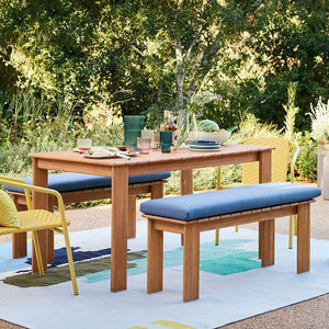 Antiseptic Wood Long Table and Chair Garden Plus