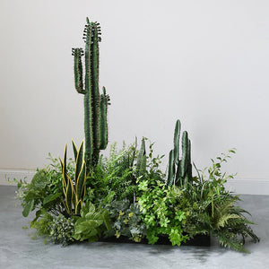 Artificial Cactus Bonsai Landscape Set Plant Decoration Pieces Garden Plus